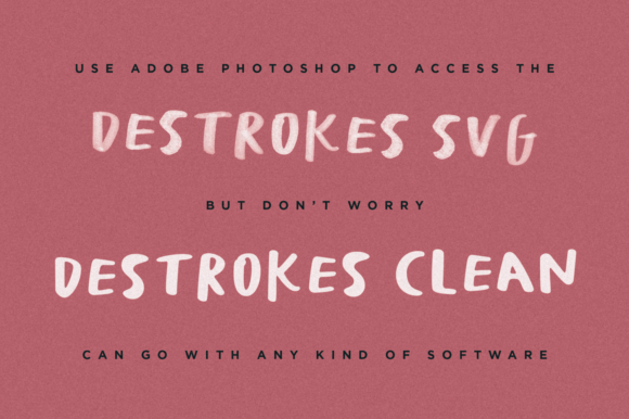 Destrokes Font - Preview 2