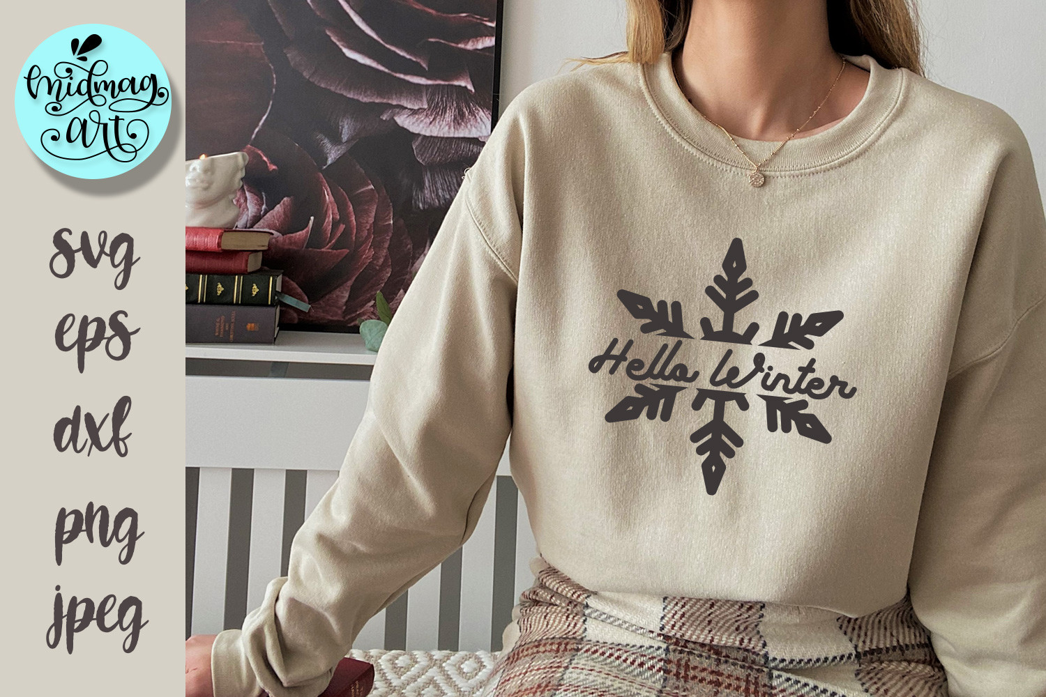 Hello Winter Svg, Winter Svg Graphic by MidmagArt · Creative Fabrica