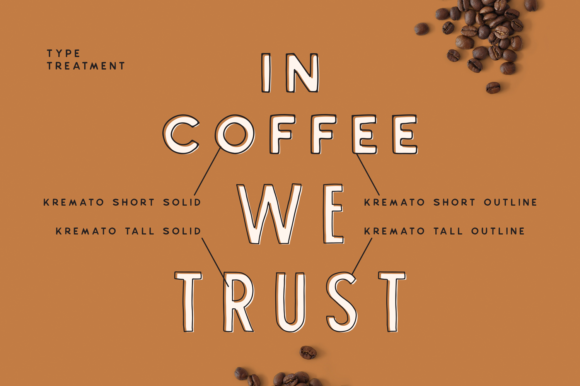 Kremato Font PNG with transparent background - Preview 3