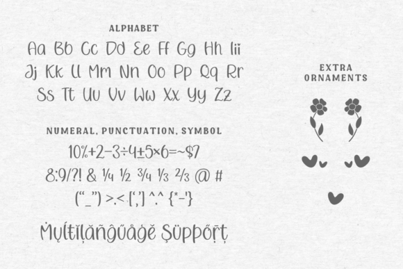 Ningst Cute Font PNG with transparent background - Preview 2