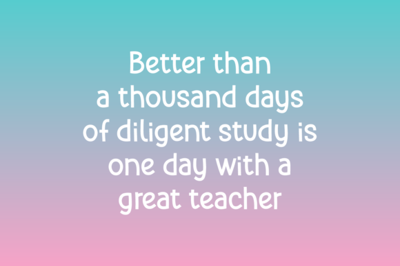 Ningst Lovely Teacher Font PNG with transparent background - Preview 1