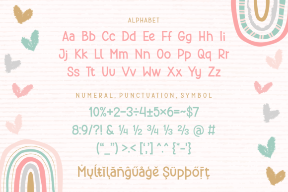 Ningst Lovely Teacher Font PNG with transparent background - Preview 3