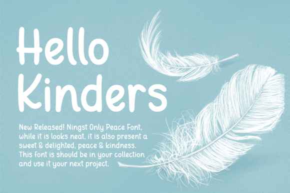 Ningst Only Peace Font PNG with transparent background - Preview 1