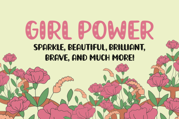 Ningst Sparkle Font PNG with transparent background - Preview 2