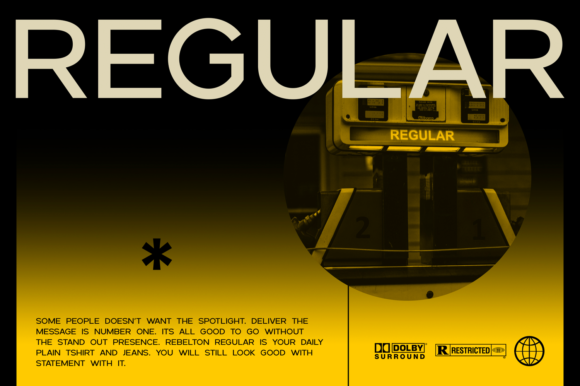Rebelton Font PNG with transparent background - Preview 1