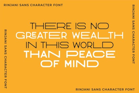 Rinjani Sans Font PNG with transparent background - Preview 3
