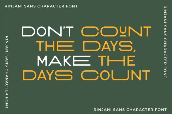 Rinjani Sans Font PNG with transparent background - Preview 6