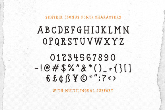 Sentra Font PNG with transparent background - Preview 6