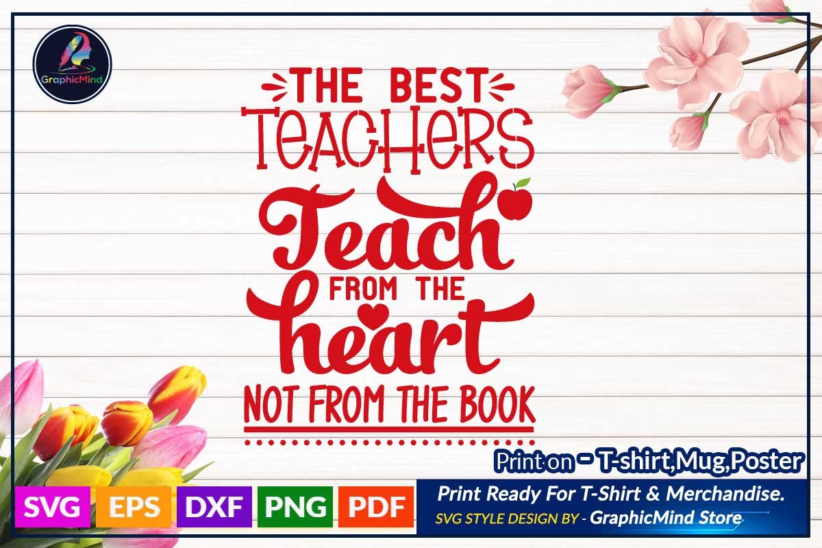 Teacher SVG T Shirt Design Graphic by GraphicMind · Creative Fabrica