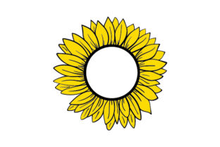 Sunflower Photo Frame SVG Cut file by Creative Fabrica Crafts ...