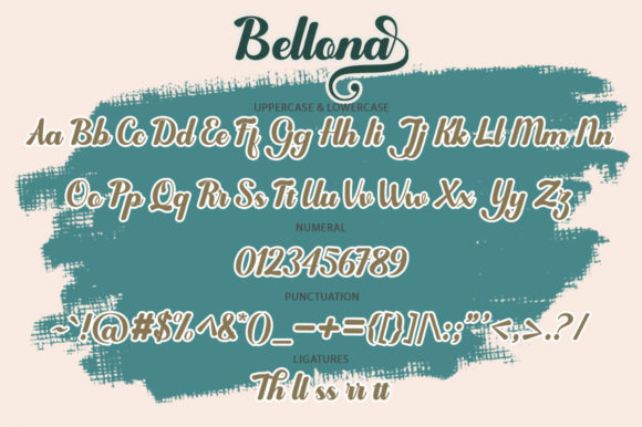 Bellona Font PNG with transparent background - Preview 4