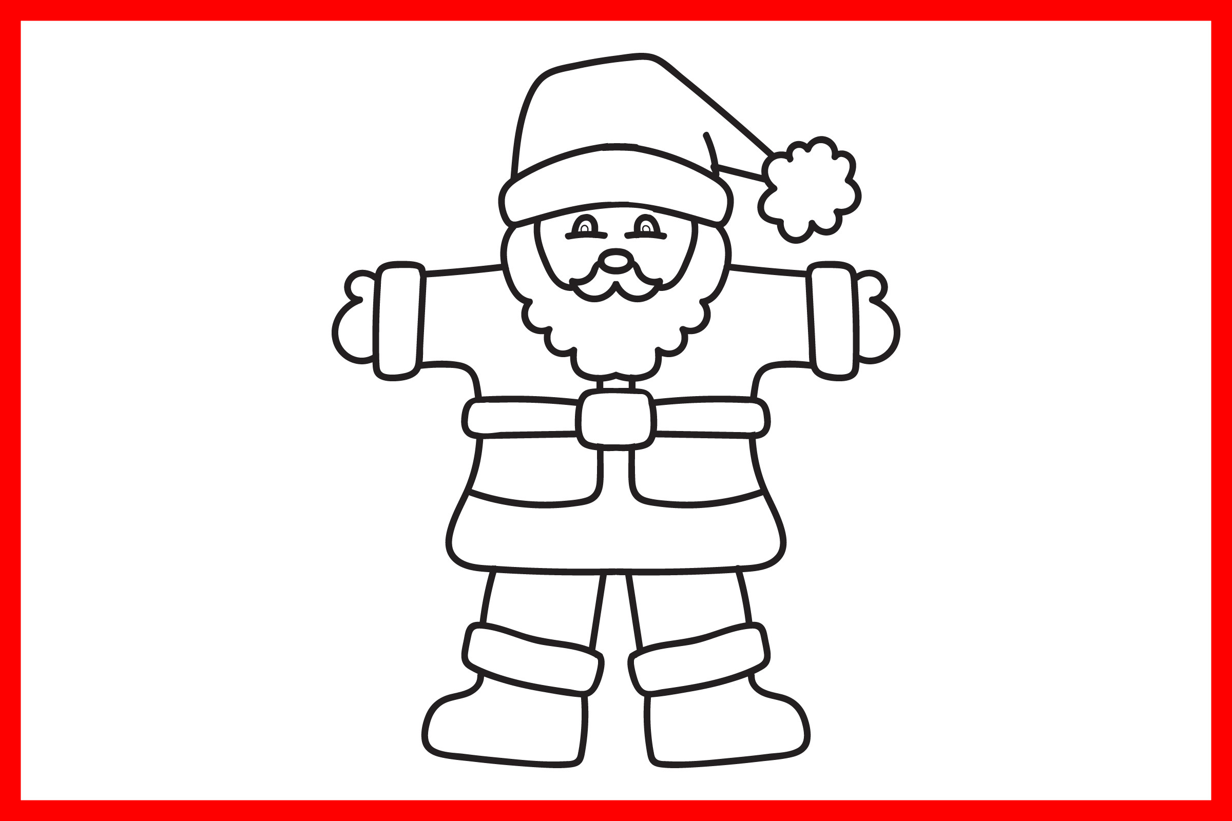 Christmas Coloring Page Santa Claus Graphic by Sarita_Kidobolt ...