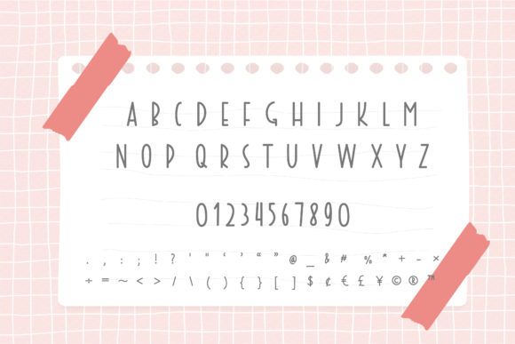 Cute Cute Font PNG with transparent background - Preview 5