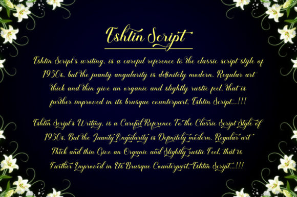 Eshtin Script Font - Preview 1