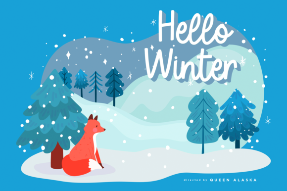 Frosty Blue Font - Preview 2