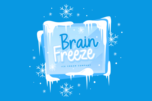 Frosty Blue Font - Preview 3