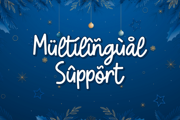 Frosty Blue Font - Preview 5