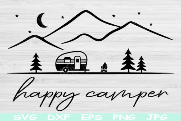 Happy Camper Svg, Camping Svg, Camp Life