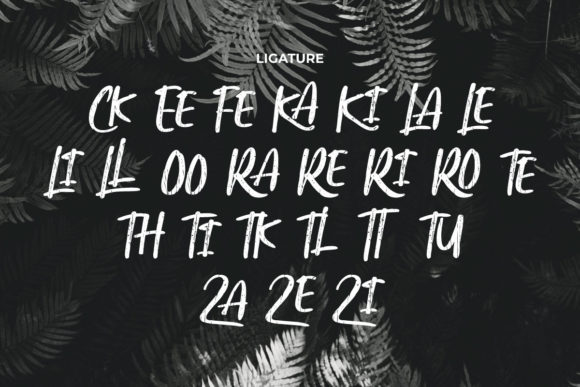Jungle Queen Font PNG with transparent background - Preview 4
