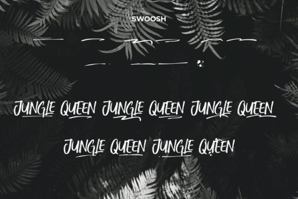 Jungle Queen Font PNG with transparent background - Preview 6