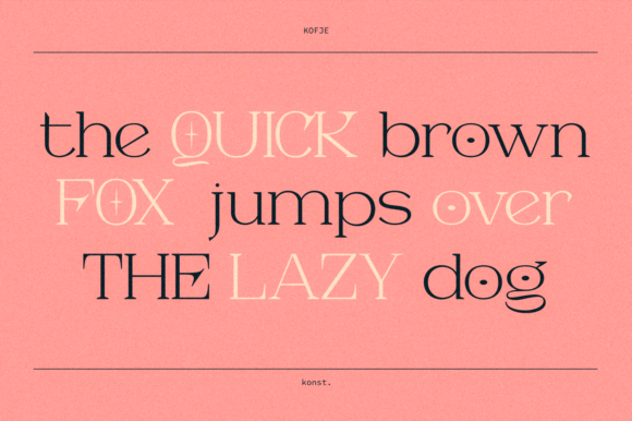 Kofje Font PNG with transparent background - Preview 4
