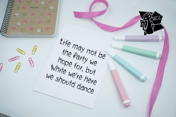 Little Ribbon Font PNG with transparent background - Preview 1