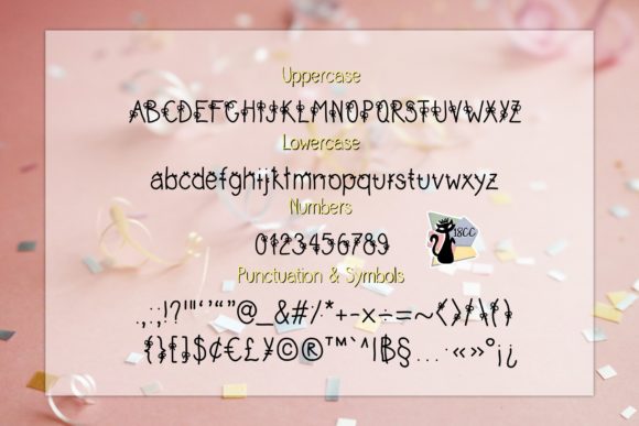 Little Ribbon Font PNG with transparent background - Preview 3