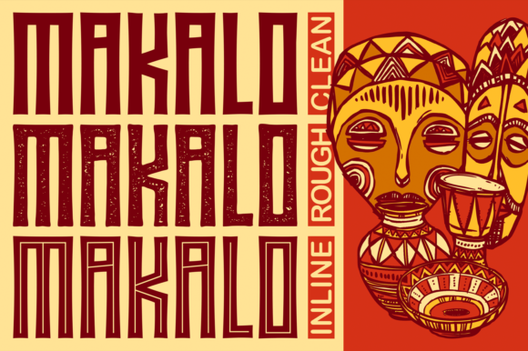 Makalo Font font preview - 6