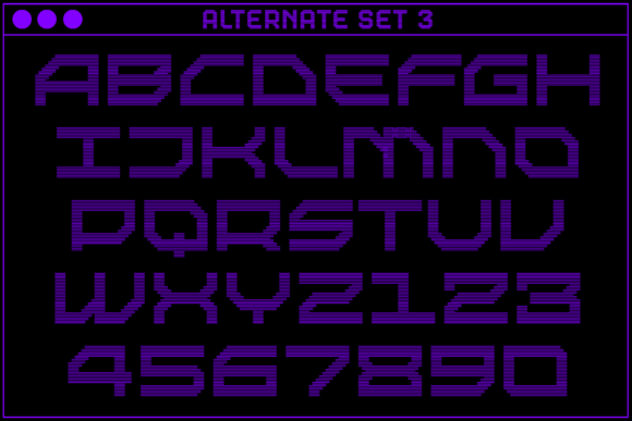 MultiType Rows Ample 2 Font PNG with transparent background - Preview 4