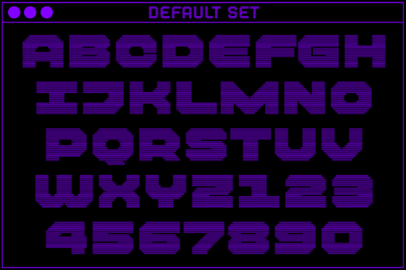 MultiType Rows Ample Bold 2 Font PNG with transparent background - Preview 1
