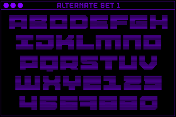 MultiType Rows Ample Bold 2 Font PNG with transparent background - Preview 2