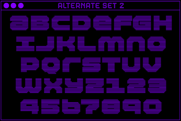 MultiType Rows Ample Bold 2 Font PNG with transparent background - Preview 3