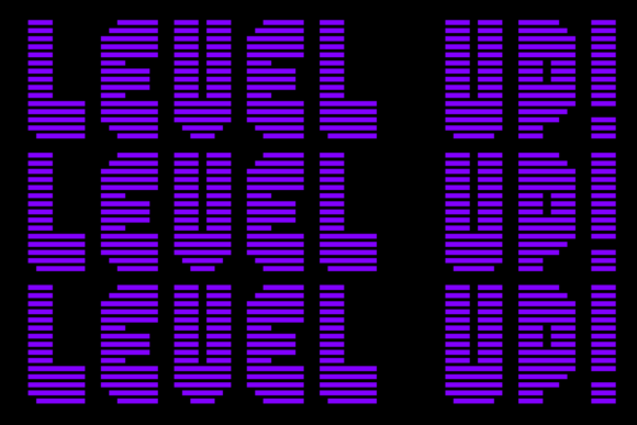 MultiType Rows Compact Bold Font PNG with transparent background - Preview 6
