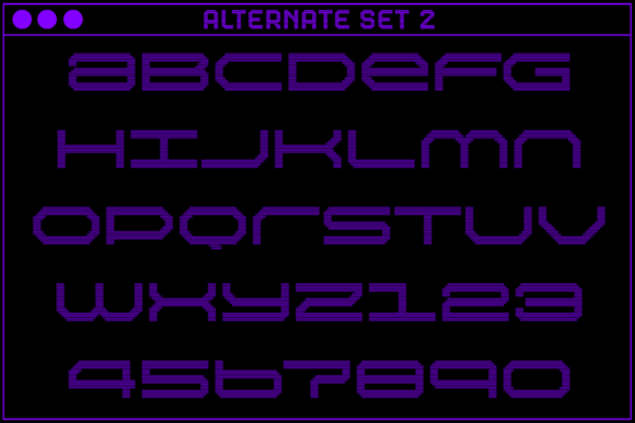MultiType Rows Loose 2 Font PNG with transparent background - Preview 3