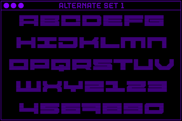 MultiType Rows Loose Bold 2 Font PNG with transparent background - Preview 2