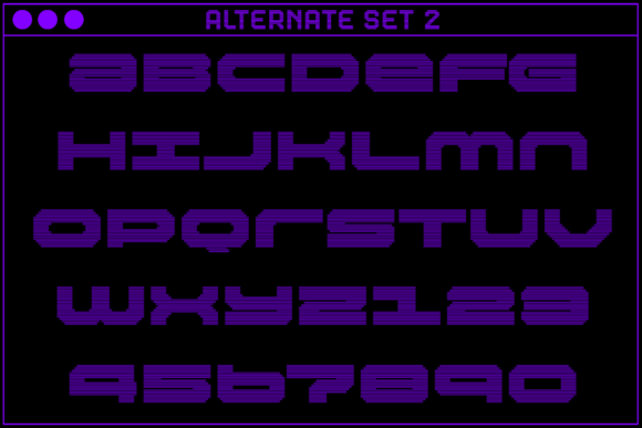 MultiType Rows Loose Bold 2 Font PNG with transparent background - Preview 3