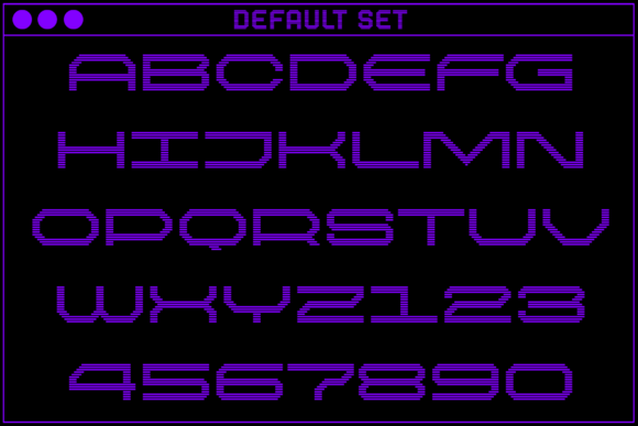 MultiType Rows Loose Font PNG with transparent background - Preview 1