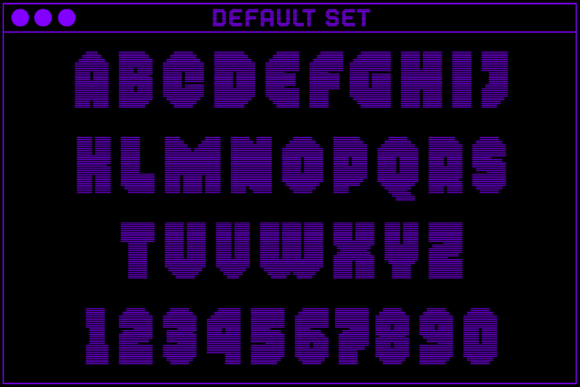 MultiType Rows Narrow Bold 2 Font PNG with transparent background - Preview 1