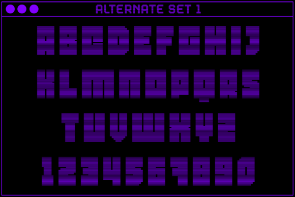 MultiType Rows Narrow Bold 2 Font PNG with transparent background - Preview 2