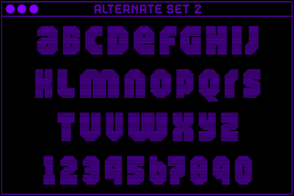 MultiType Rows Narrow Bold 2 Font PNG with transparent background - Preview 3