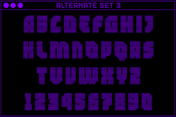 MultiType Rows Narrow Bold 2 Font PNG with transparent background - Preview 4