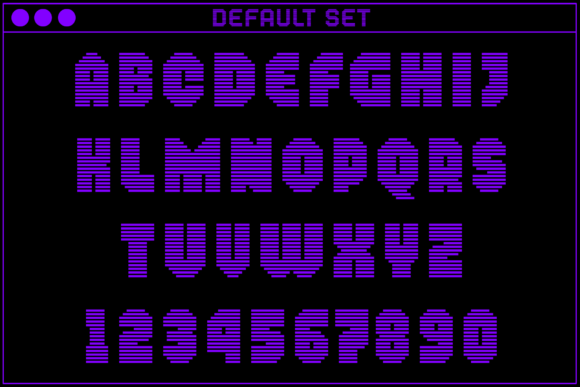 MultiType Rows Narrow Bold Font PNG with transparent background - Preview 1