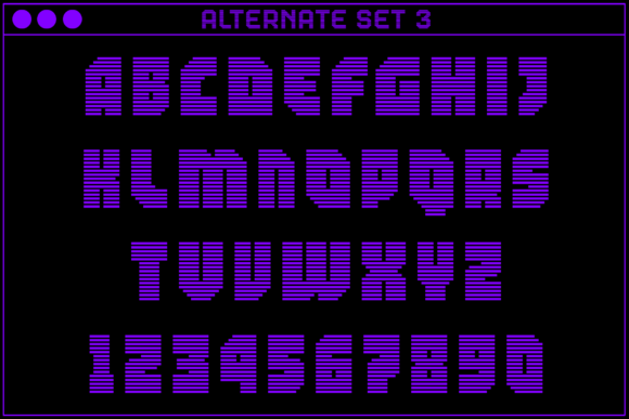 MultiType Rows Narrow Bold Font PNG with transparent background - Preview 4