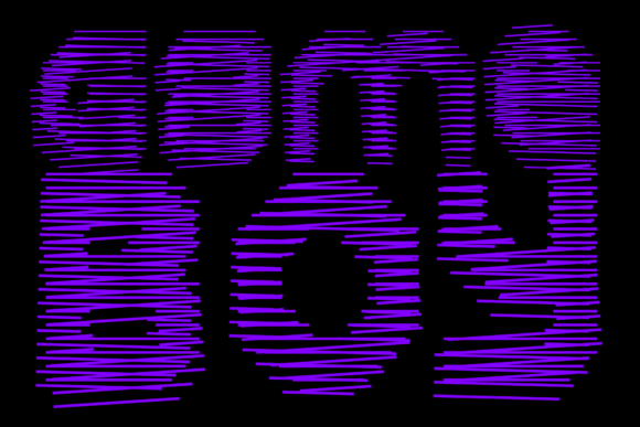 MultiType Rows Regular 3 Font PNG with transparent background - Preview 6