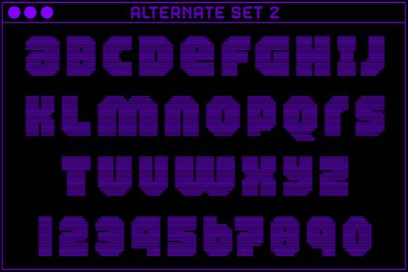 MultiType Rows Regular Bold 2 Font PNG with transparent background - Preview 3