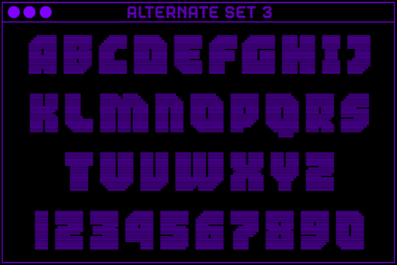 MultiType Rows Regular Bold 2 Font PNG with transparent background - Preview 4