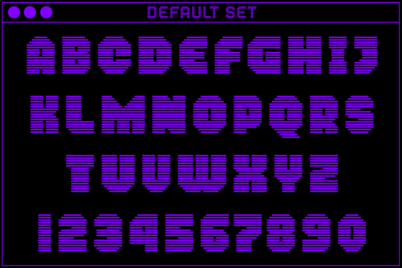 MultiType Rows Regular Bold Font PNG with transparent background - Preview 1
