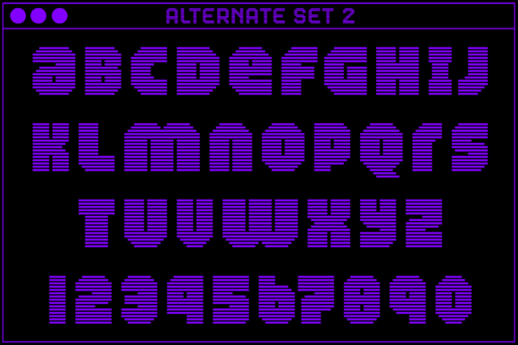 MultiType Rows Regular Bold Font PNG with transparent background - Preview 3