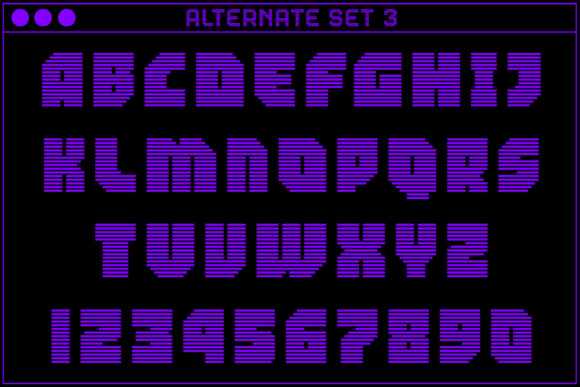 MultiType Rows Regular Bold Font PNG with transparent background - Preview 4