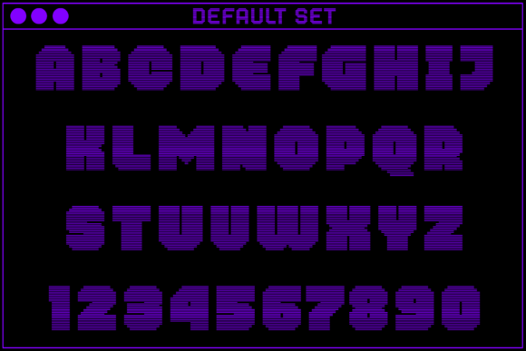 MultiType Rows Wide Bold 2 Font font preview - 1